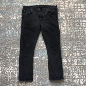 "RRL" BLK Skinny Japan Woven Selvedge Denim